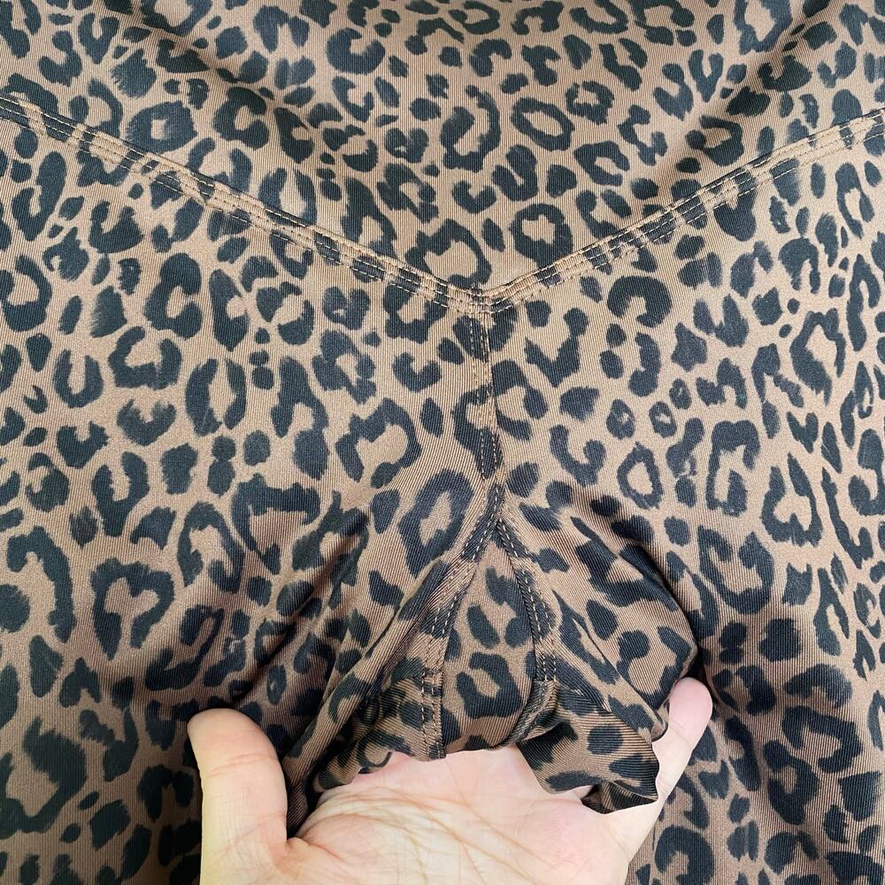 Olympia Activewear Brown Leopard Print Leggings - Picture 4 of 9